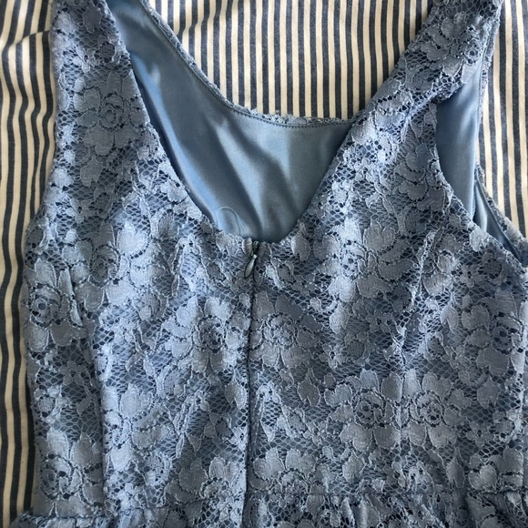 Blue lace petite summer dress - Picture 4 of 10